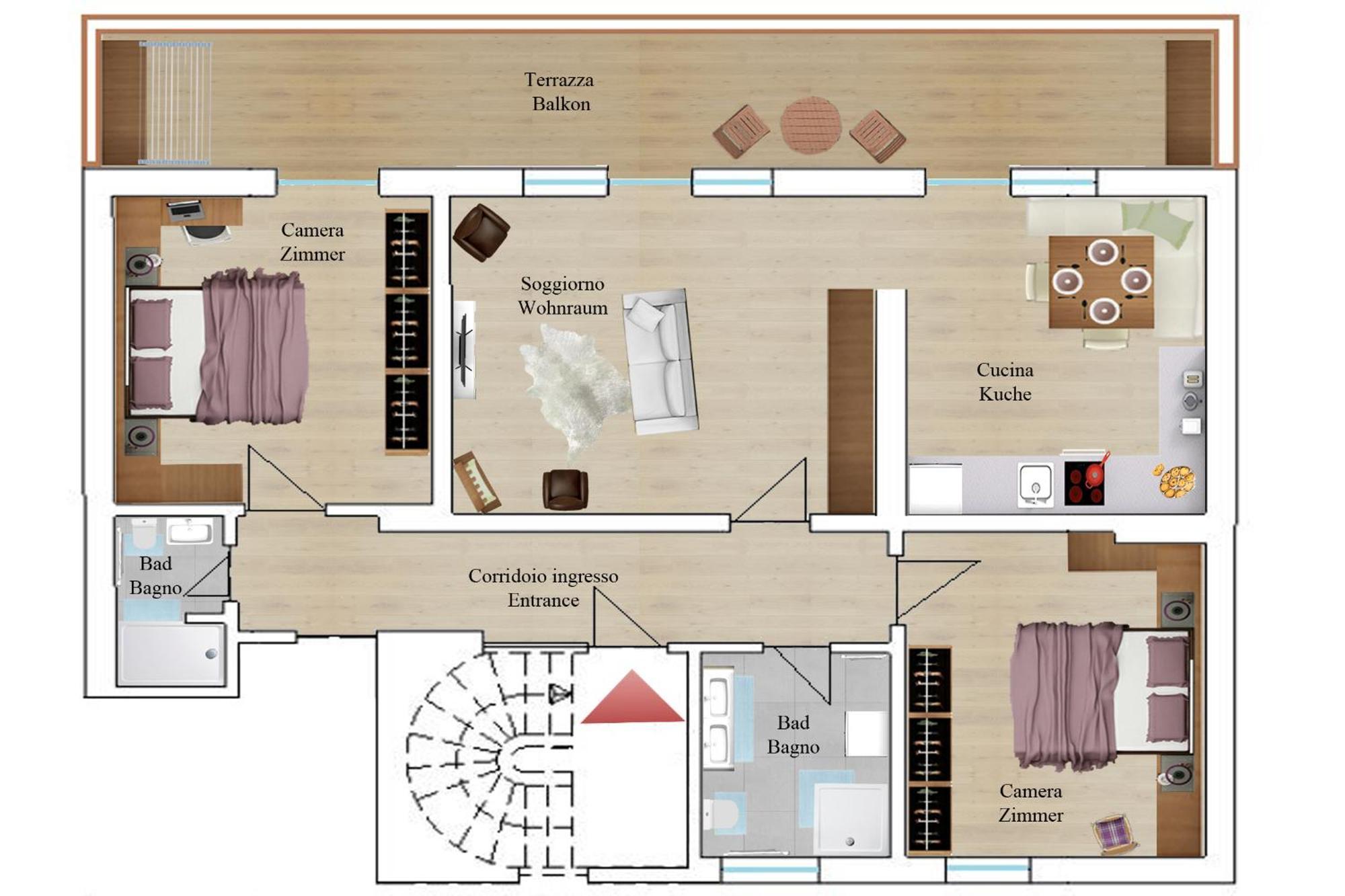 Apartmán Aurturist Sesto Pokoj fotografie